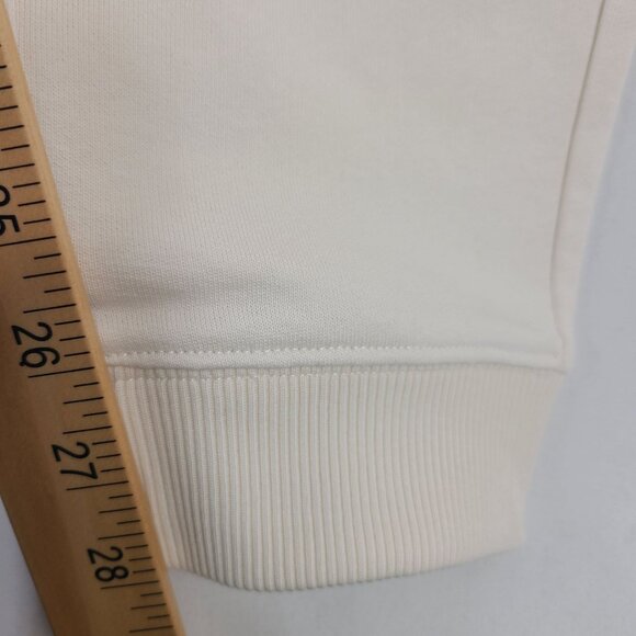 Boss Women's Beige Joggers Rhinestone Logo Elastic Waistband Ribbed Cuffs Sz S - Picture 5 of 6